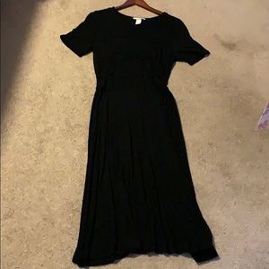 H&M black jersey dress L